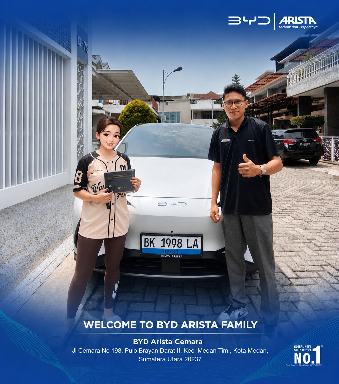 Serah Terima Unit BYD dengan Customer 
