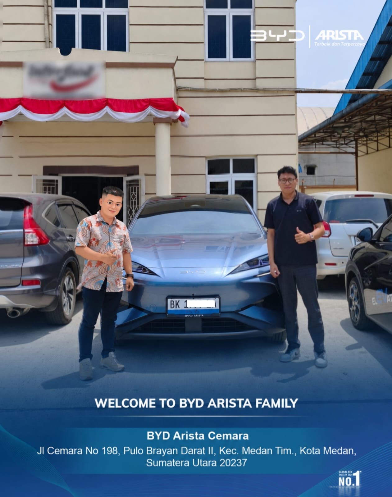 Serah Terima Unit BYD dengan Customer 